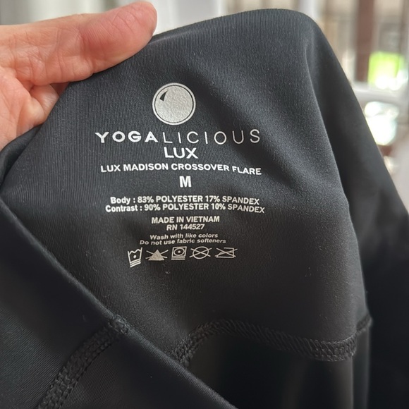 Yogalicious Women's Black Flare Pants - Picture 3 of 3